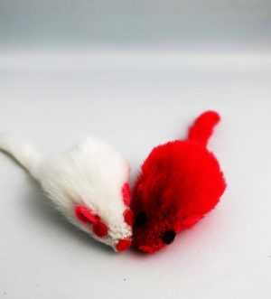 Lovers Furry Mice with Rattle Sound Cat Toy